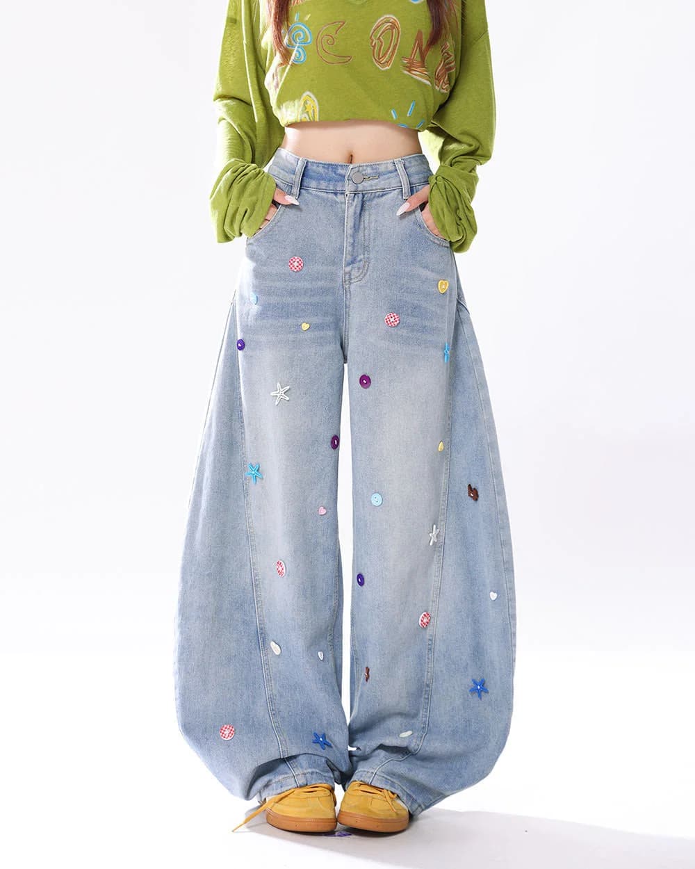 The Problem Child Wide Leg Jeans — view 2 The Problem Child Wide Leg Jeans — view 2
