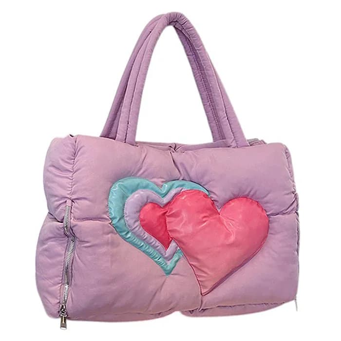 Heart Puffer Handbag — view 2 Heart Puffer Handbag — view 2
