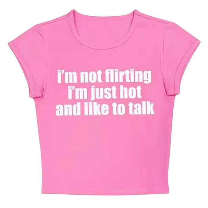 I’m Not Flirting Baby Tee — view 1 I’m Not Flirting Baby Tee — view 1