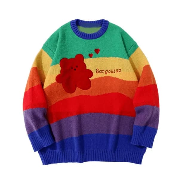 Rainbow Bear Sweater — view 1 Rainbow Bear Sweater — view 1