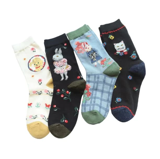 Forest Animals Socks — view 1 Forest Animals Socks — view 1