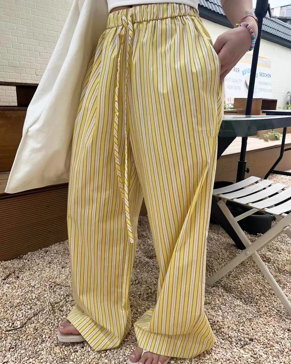 Casual Friday Striped Pants — view 2 Casual Friday Striped Pants — view 2