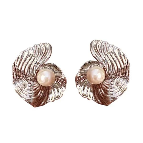 Ocean Whisper Shell Earrings — view 2 Ocean Whisper Shell Earrings — view 2