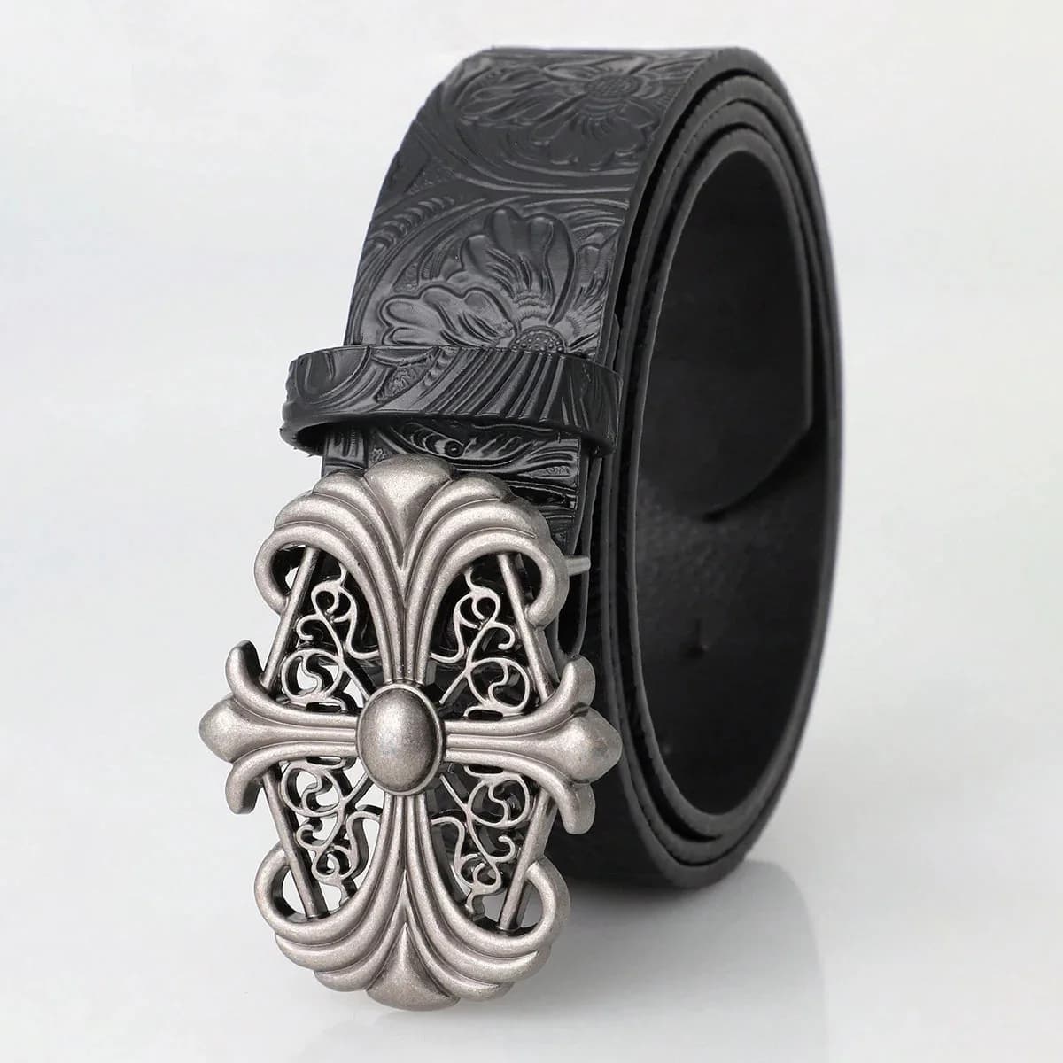 Goth Metal Cross Belt — view 1 Goth Metal Cross Belt — view 1