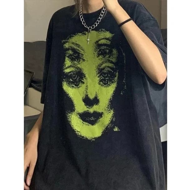 Trippy Face T-shirt — view 2 Trippy Face T-shirt — view 2