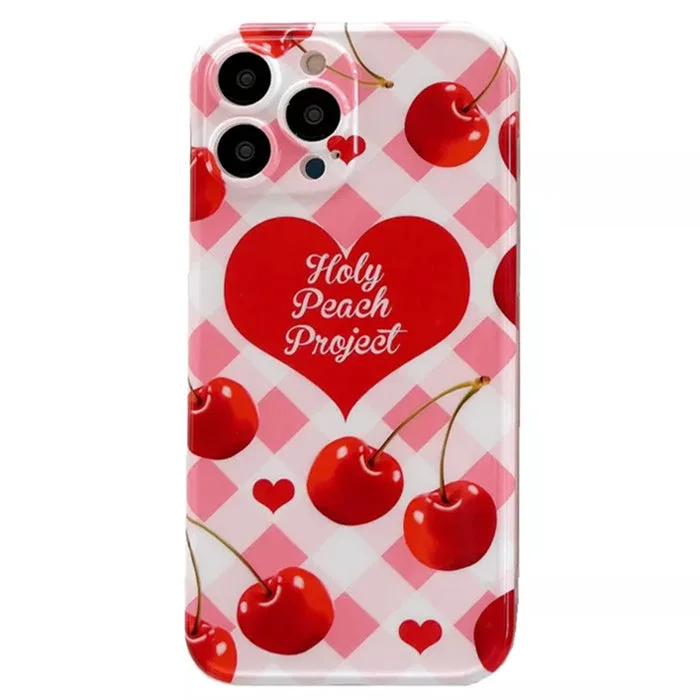 Cherry Beaded iPhone Case — view 1 Cherry Beaded iPhone Case — view 1