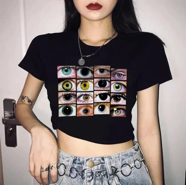 Weirdcore Crop Top — view 2 Weirdcore Crop Top — view 2