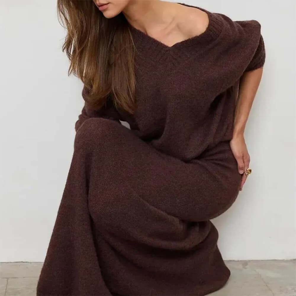 Mocha Sweater & Skirt Co-Ord — view 2 Mocha Sweater & Skirt Co-Ord — view 2