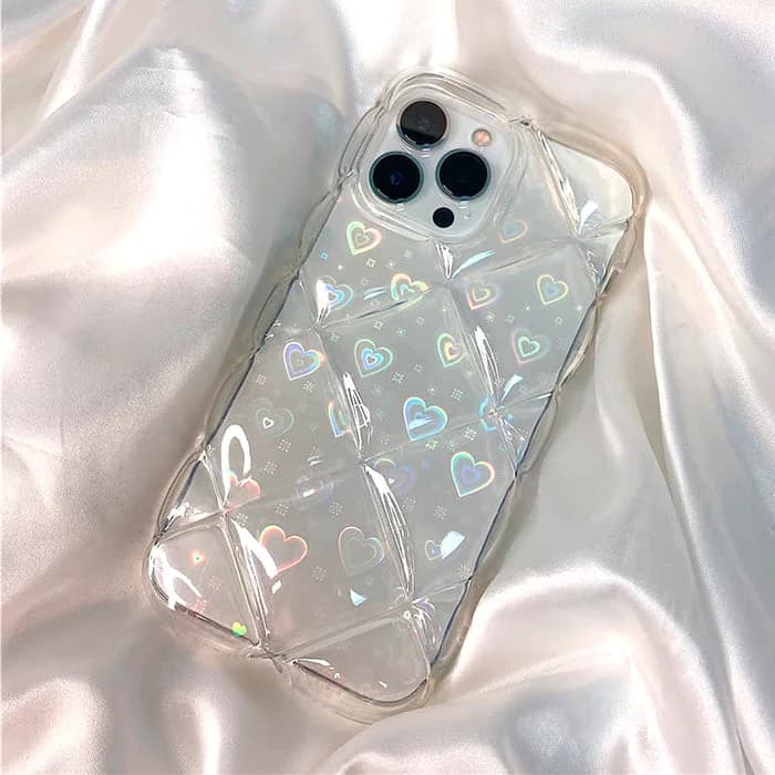 Heart Light Diffraction iPhone Case — view 1 Heart Light Diffraction iPhone Case — view 1