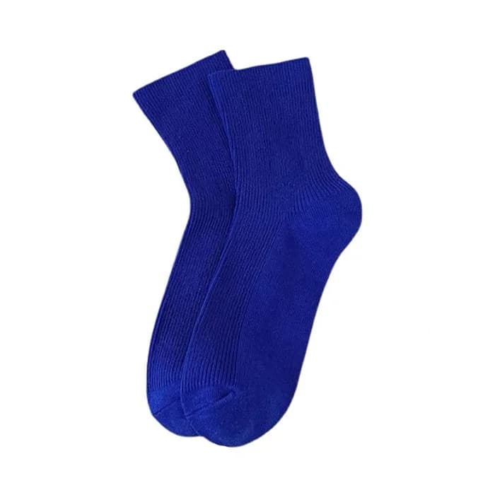 Baby Blue Ribbed Socks — view 2 Baby Blue Ribbed Socks — view 2