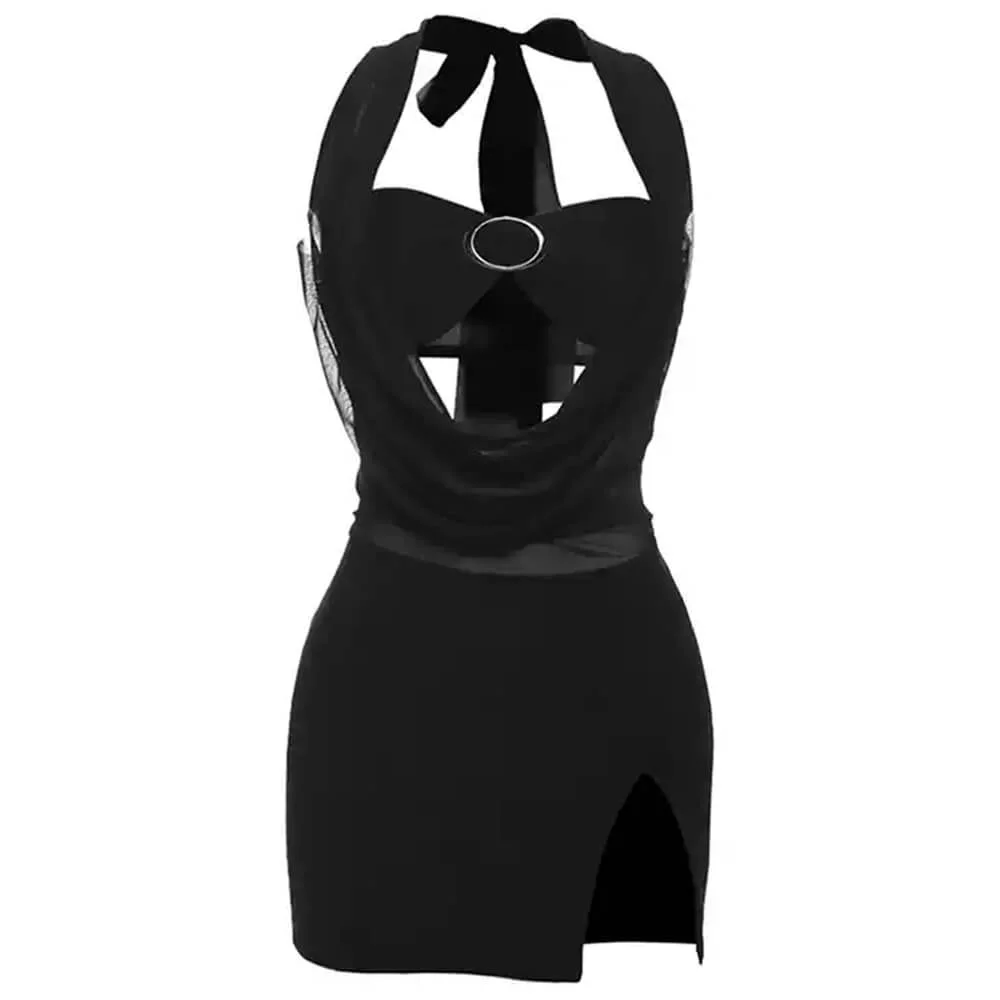 Midnight Backless Mini Dress — view 1 Midnight Backless Mini Dress — view 1