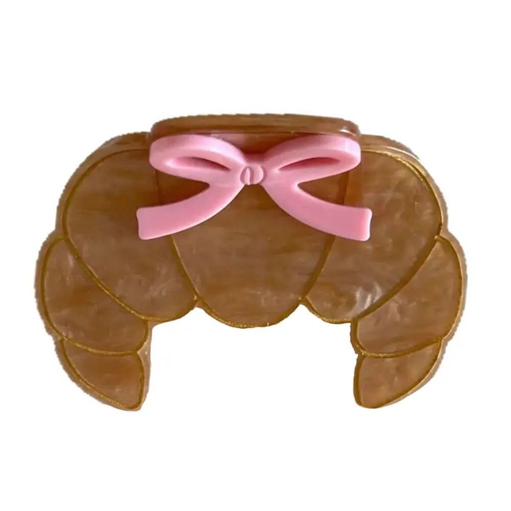 Cute Croissant Hair Claw — view 1 Cute Croissant Hair Claw — view 1