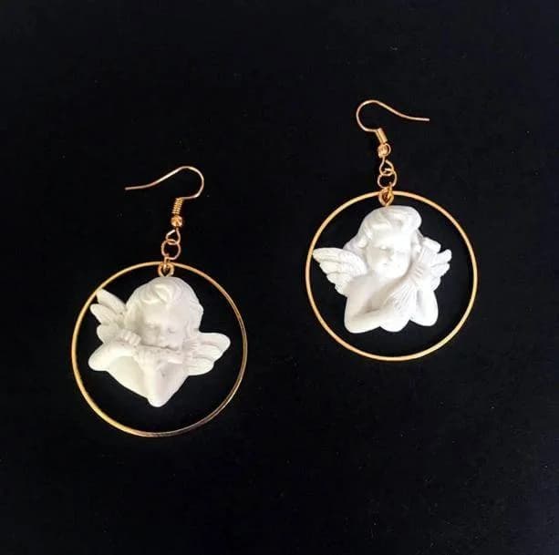 Baby Angel Earrings — view 2 Baby Angel Earrings — view 2