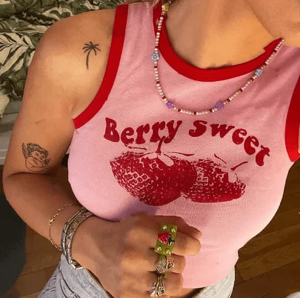 Sweet Berry Crop Top — view 2 Sweet Berry Crop Top — view 2