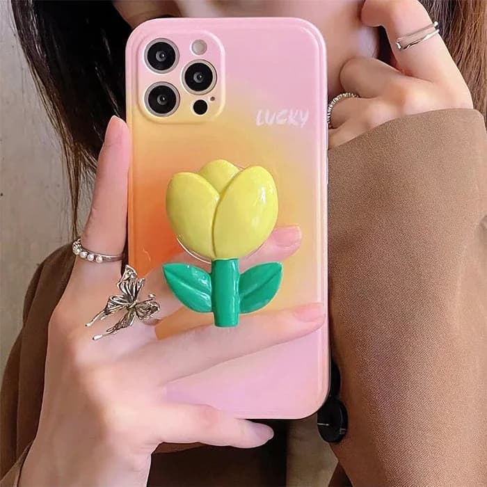 Gradient Tulip iPhone Case — view 1 Gradient Tulip iPhone Case — view 1