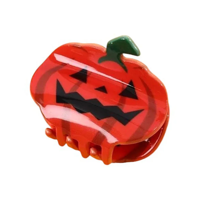 Halloween Pumpkin Hair Claw — view 2 Halloween Pumpkin Hair Claw — view 2