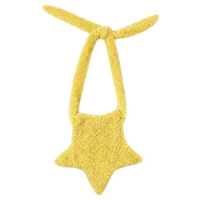 Pastel Star-Shaped Fuzzy Bag — view 1 Pastel Star-Shaped Fuzzy Bag — view 1