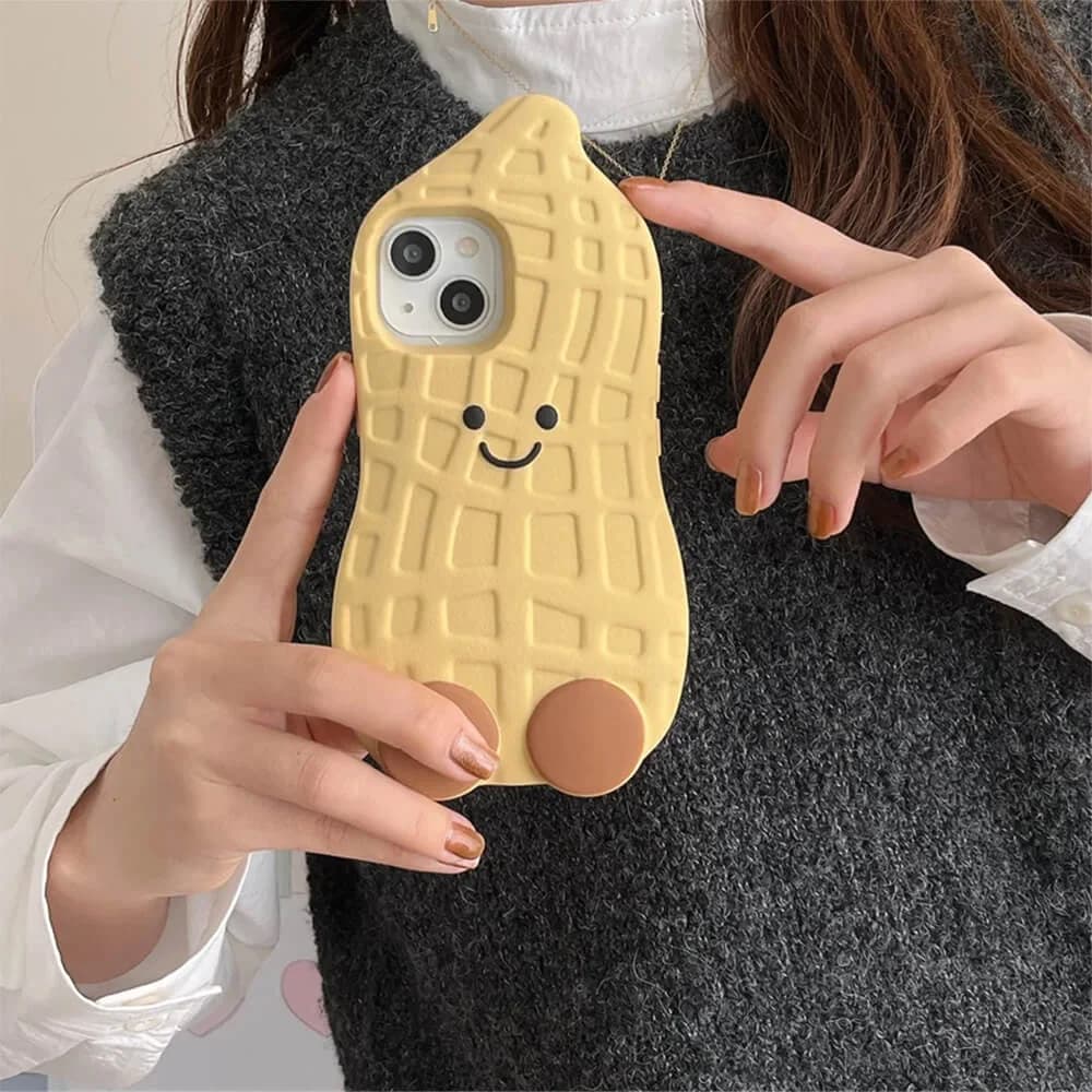 Cute Peanut iPhone Case — view 2 Cute Peanut iPhone Case — view 2