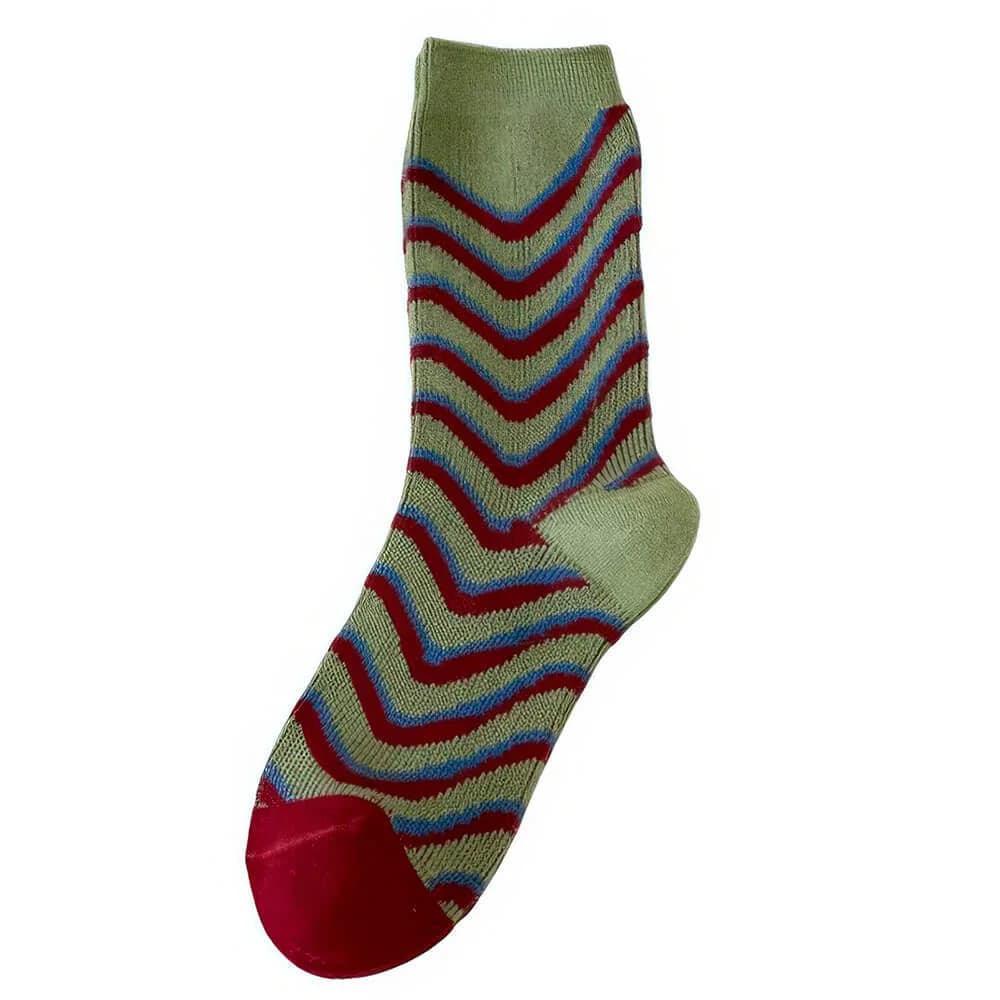 Primary Colors Striped Socks — view 2 Primary Colors Striped Socks — view 2