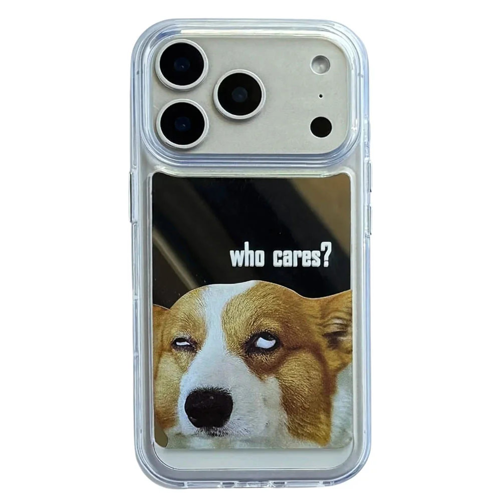 Who Cares iPhone Case — view 1 Who Cares iPhone Case — view 1