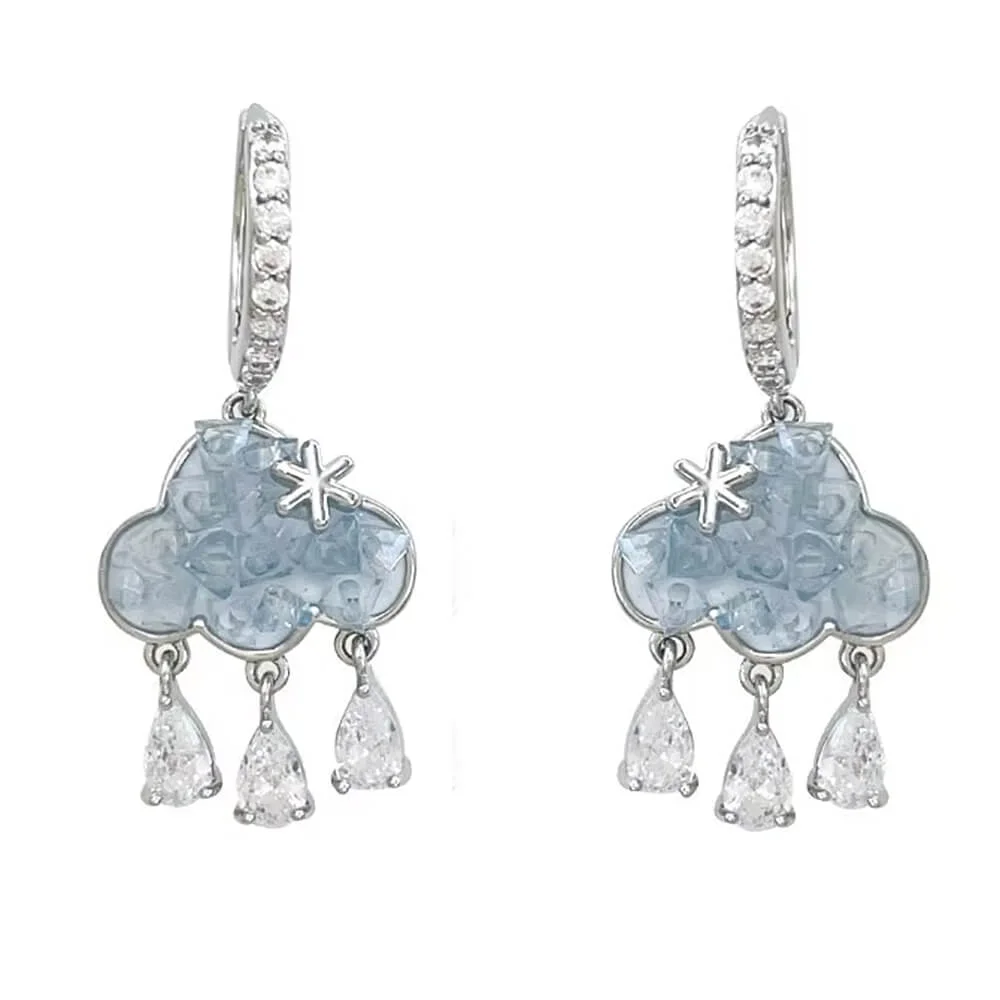 Cloud Crystal Drop Earrings — view 1 Cloud Crystal Drop Earrings — view 1