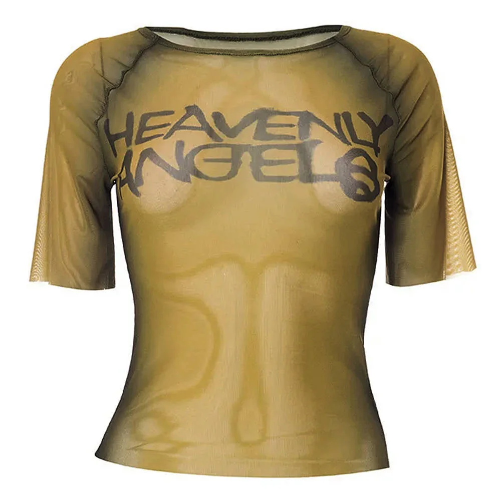 Y2K Heavenly Angel T-Shirt — view 1 Y2K Heavenly Angel T-Shirt — view 1