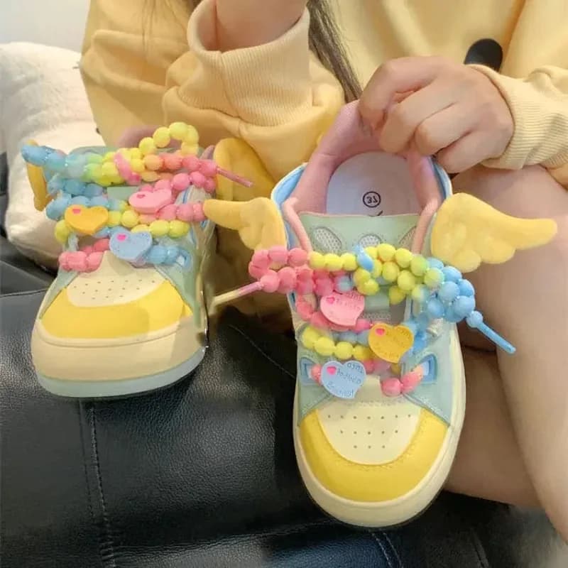 Angel On A Rainbow Platform Sneakers — view 2 Angel On A Rainbow Platform Sneakers — view 2
