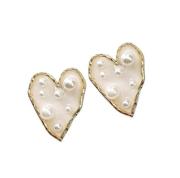 Transparent Heart Earrings — view 1 Transparent Heart Earrings — view 1