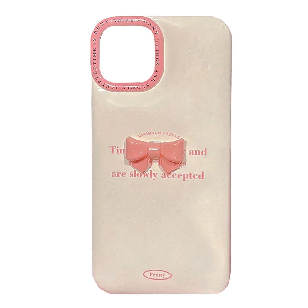 Korean Aesthetic Bow iPhone Case — view 1 Korean Aesthetic Bow iPhone Case — view 1