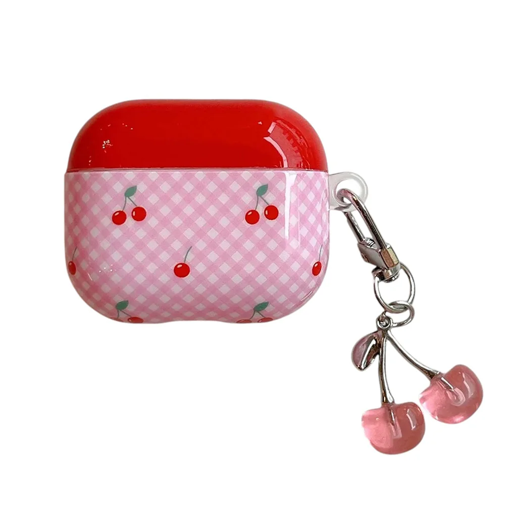 Cherry Checkered AirPods Case — view 1 Cherry Checkered AirPods Case — view 1