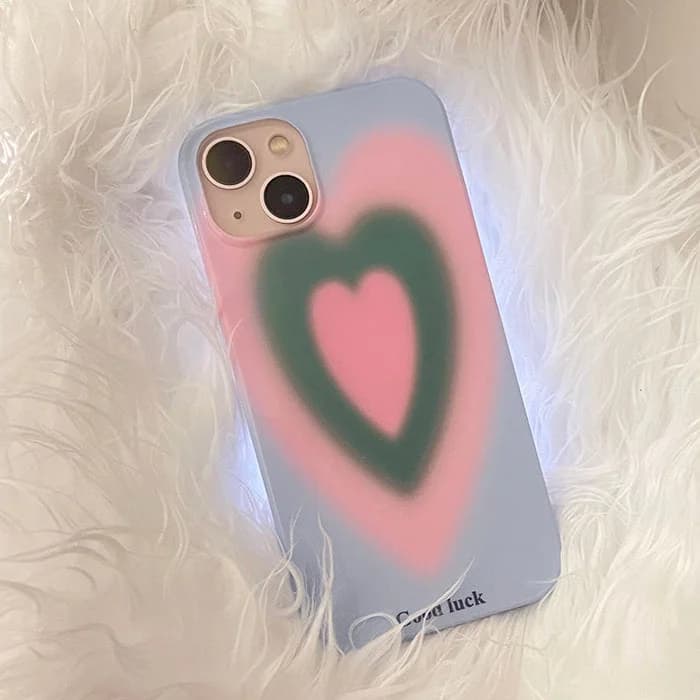 Gradient Heart iPhone Case — view 2 Gradient Heart iPhone Case — view 2