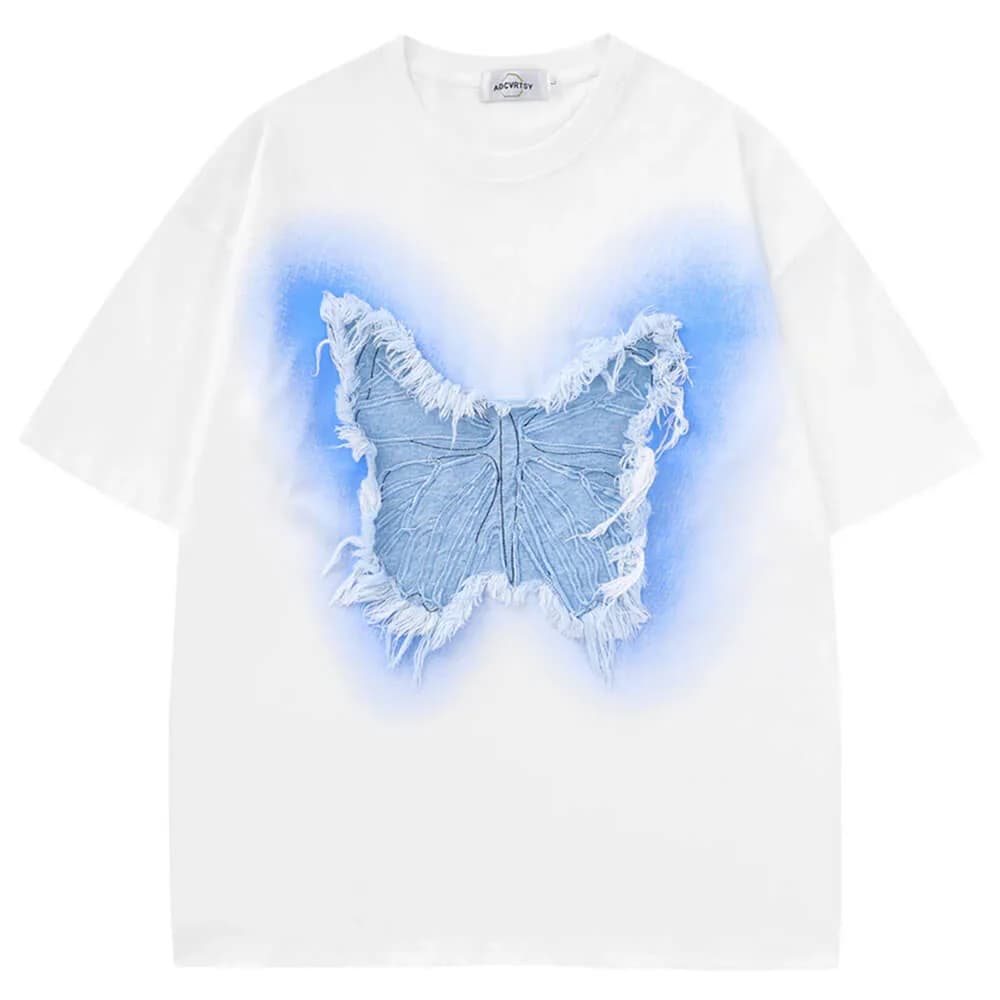 Neon Butterfly Oversized T-Shirt — view 2 Neon Butterfly Oversized T-Shirt — view 2