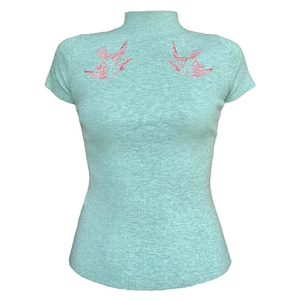 Coquette Shallow Print Top — view 1 Coquette Shallow Print Top — view 1