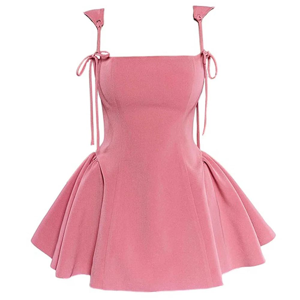 Gardens in Bloom Bow-Tie Mini Dress — view 1 Gardens in Bloom Bow-Tie Mini Dress — view 1