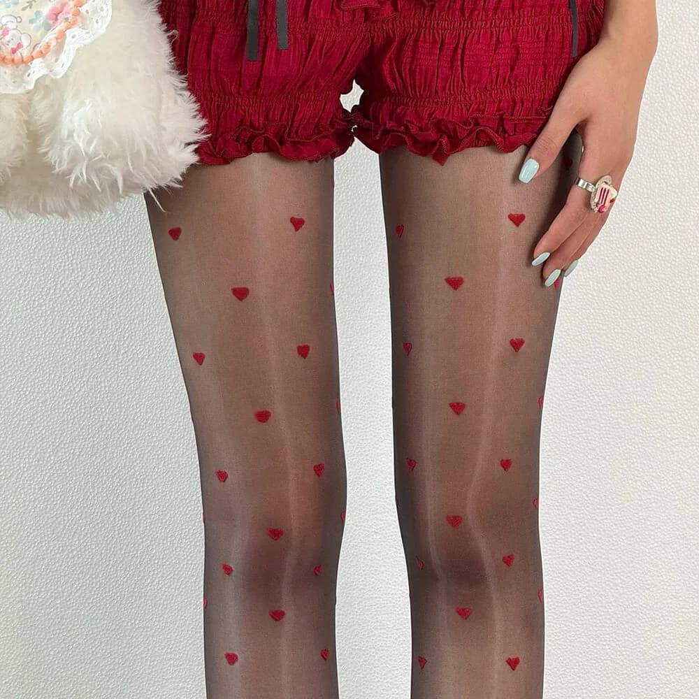 Bonjour Baby Heart Tights — view 1 Bonjour Baby Heart Tights — view 1