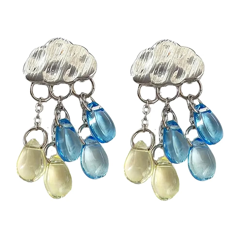 Cloud Rain Drop Earrings — view 1 Cloud Rain Drop Earrings — view 1