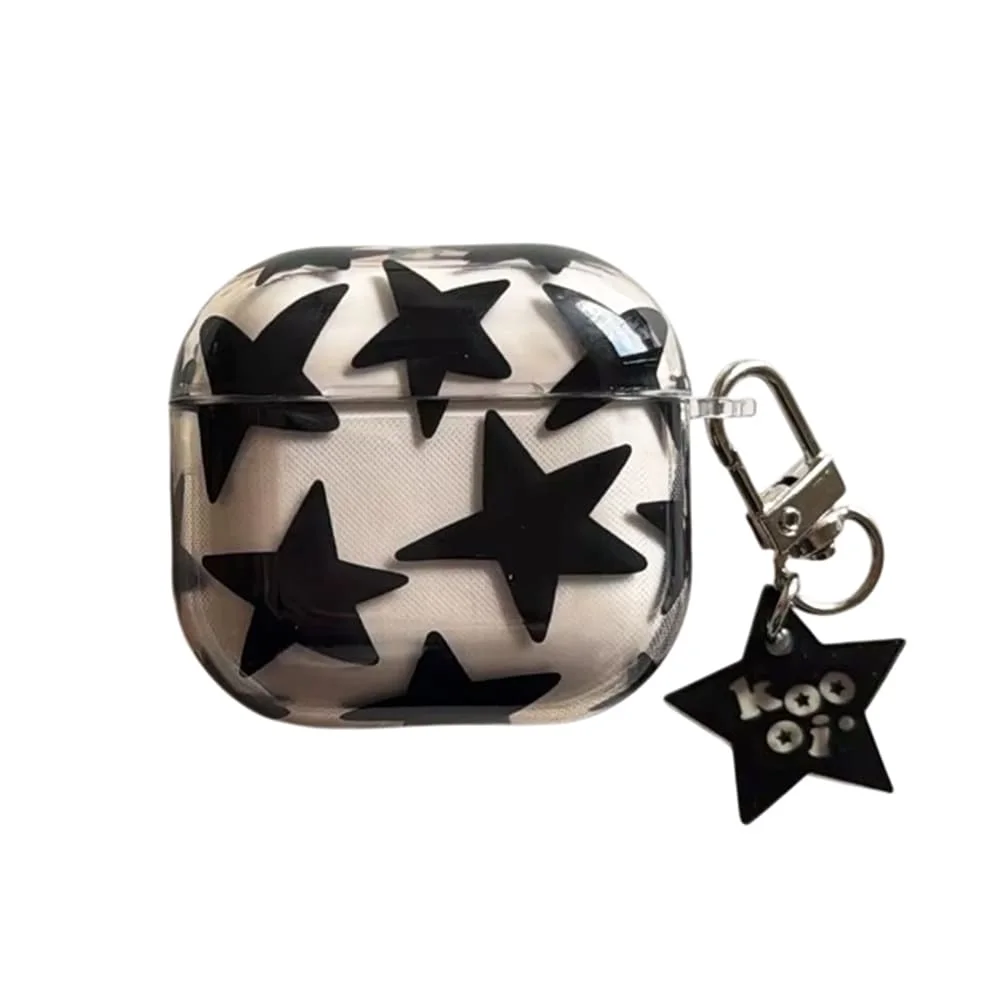 Y2K Black Star AirPods Case — view 2 Y2K Black Star AirPods Case — view 2