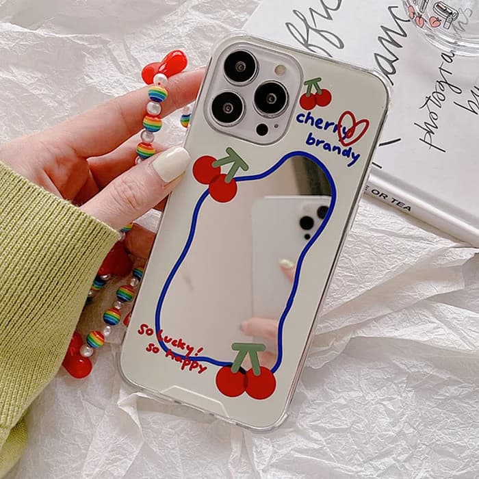Mirror Cherry iPhone Case — view 2 Mirror Cherry iPhone Case — view 2