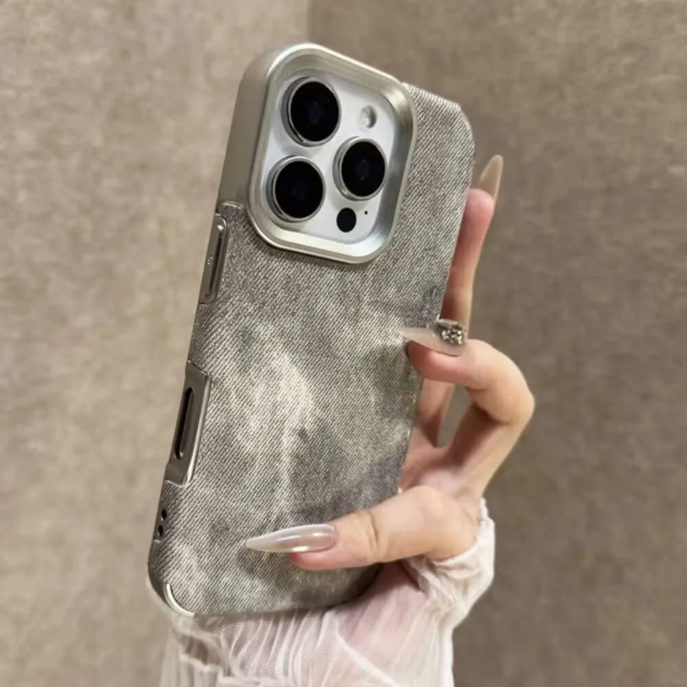 Y2K Jean Texture iPhone Case — view 2 Y2K Jean Texture iPhone Case — view 2