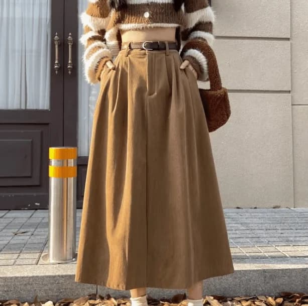 Fall Corduroy Skirt — view 1 Fall Corduroy Skirt — view 1