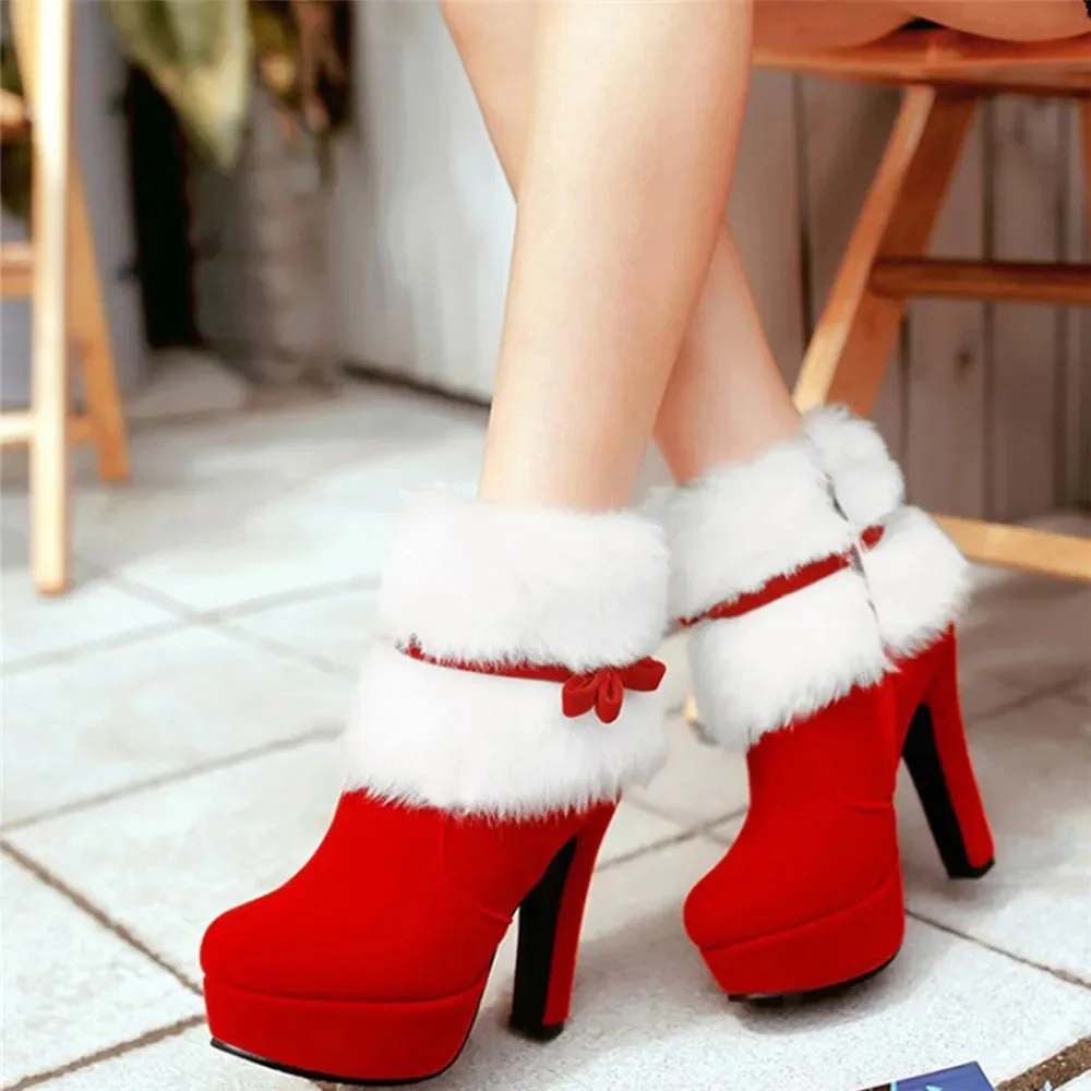 Mrs. Santa Claus Ankle Boots — view 1 Mrs. Santa Claus Ankle Boots — view 1