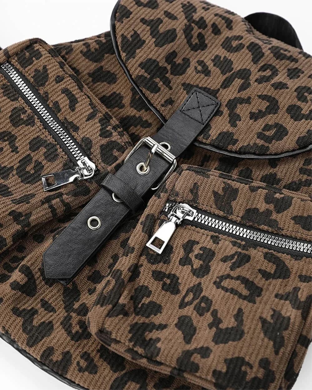 Ferocious Fancy Leopard Mini Backpack — view 2 Ferocious Fancy Leopard Mini Backpack — view 2