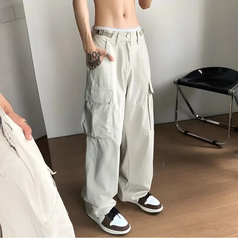 Y2K Baggy Cargo Pants — view 2 Y2K Baggy Cargo Pants — view 2