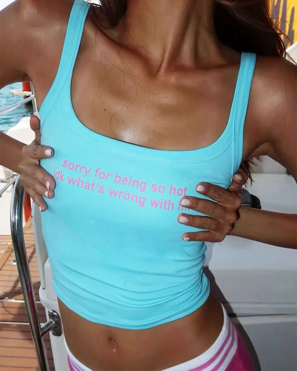 Sorry for Being So Hot Tank Top — view 2 Sorry for Being So Hot Tank Top — view 2