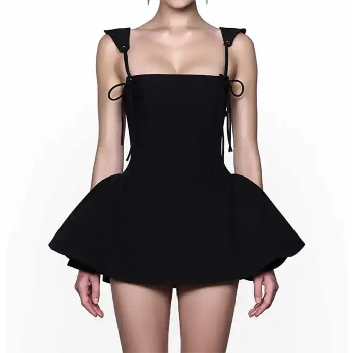 Gardens in Bloom Bow-Tie Mini Dress — view 2 Gardens in Bloom Bow-Tie Mini Dress — view 2