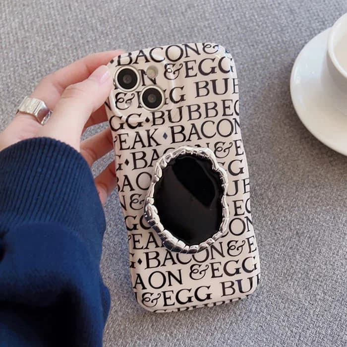 Bacon Egg iPhone Case — view 2 Bacon Egg iPhone Case — view 2