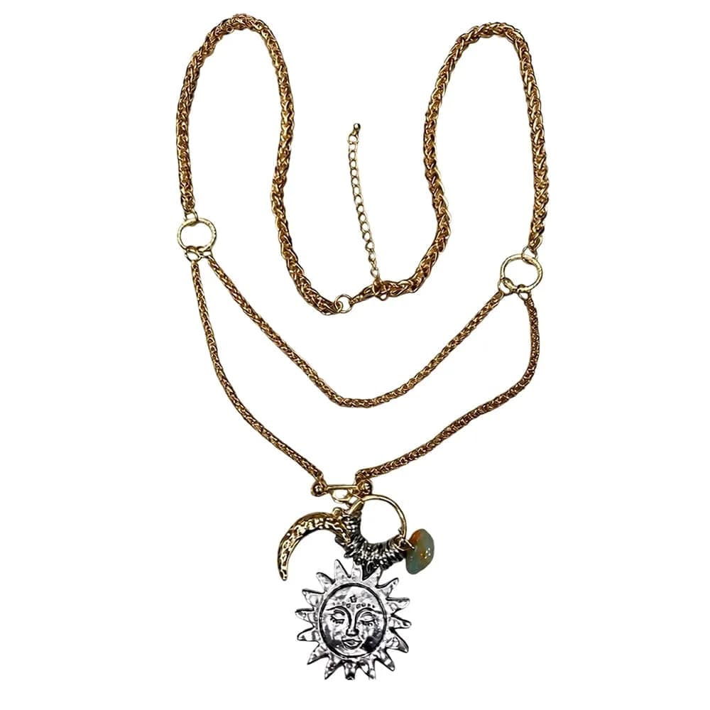 Celestial Aesthetic Layered Necklace — view 1 Celestial Aesthetic Layered Necklace — view 1