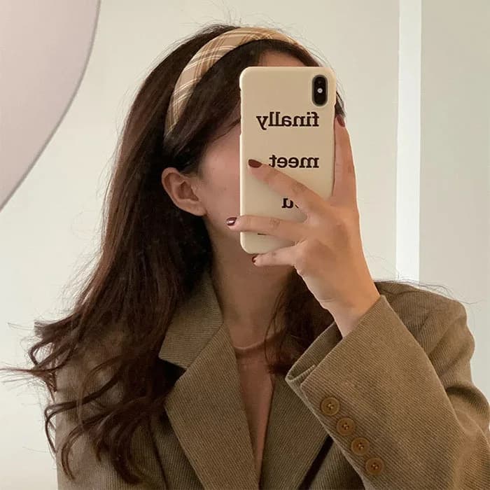 Preppy Aesthetic Headband — view 2 Preppy Aesthetic Headband — view 2