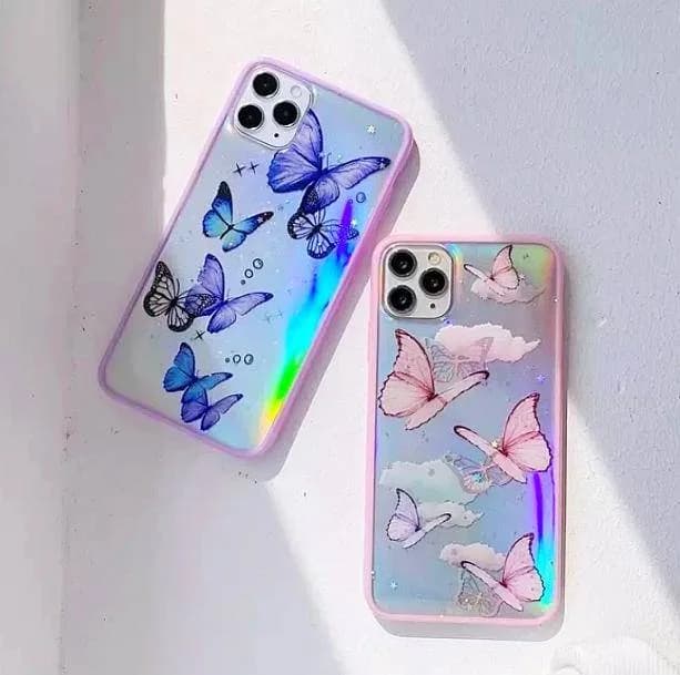 Transparent Butterfly IPhone Case — view 2 Transparent Butterfly IPhone Case — view 2