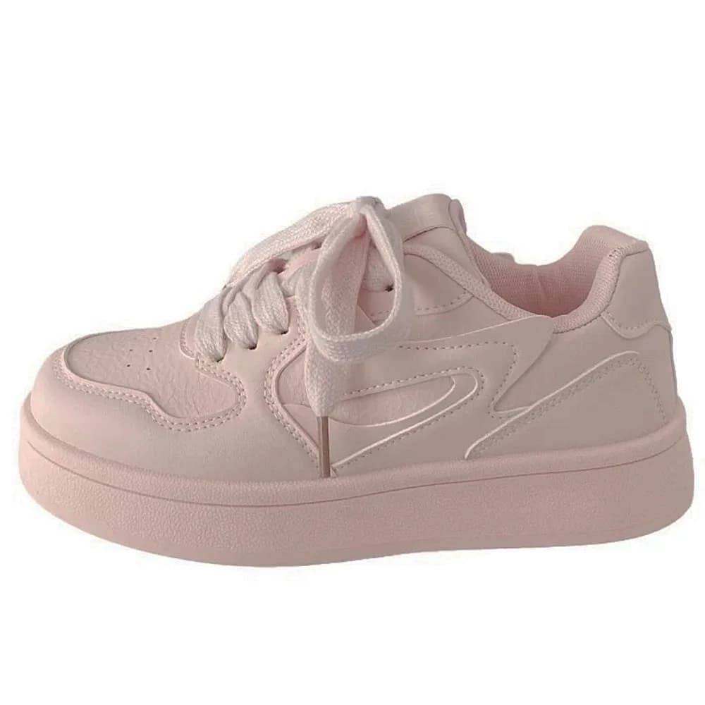 Self Made Skater Sneakers in Pink — view 2 Self Made Skater Sneakers in Pink — view 2